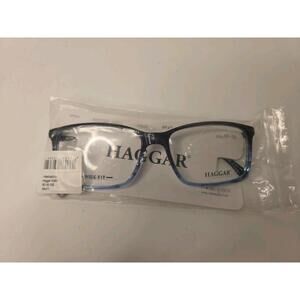 Haggar H280 Navy Wide Fit Eyeglass Frames 60-18-155